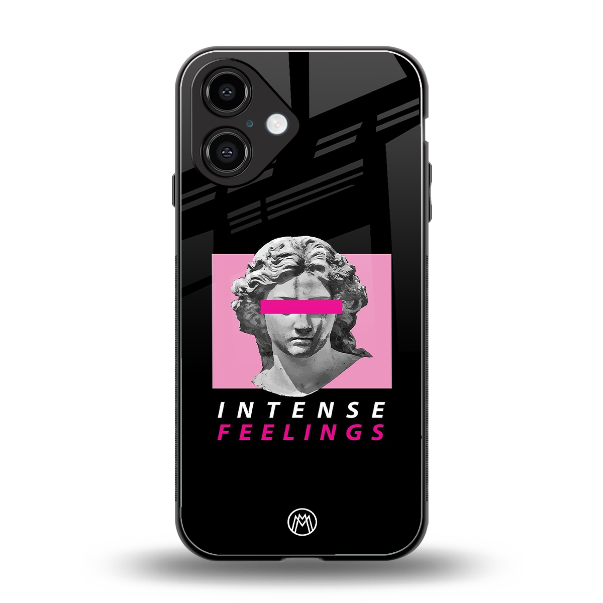 intense feelings back phone cover | glass case for iphone 16
