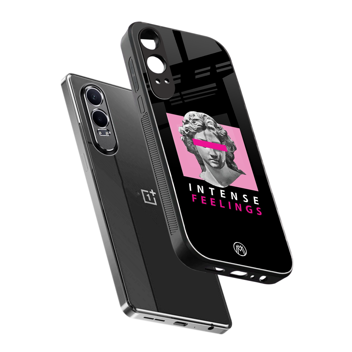 intense feelings back phone cover | glass case for oneplus nord ce 4 lite
