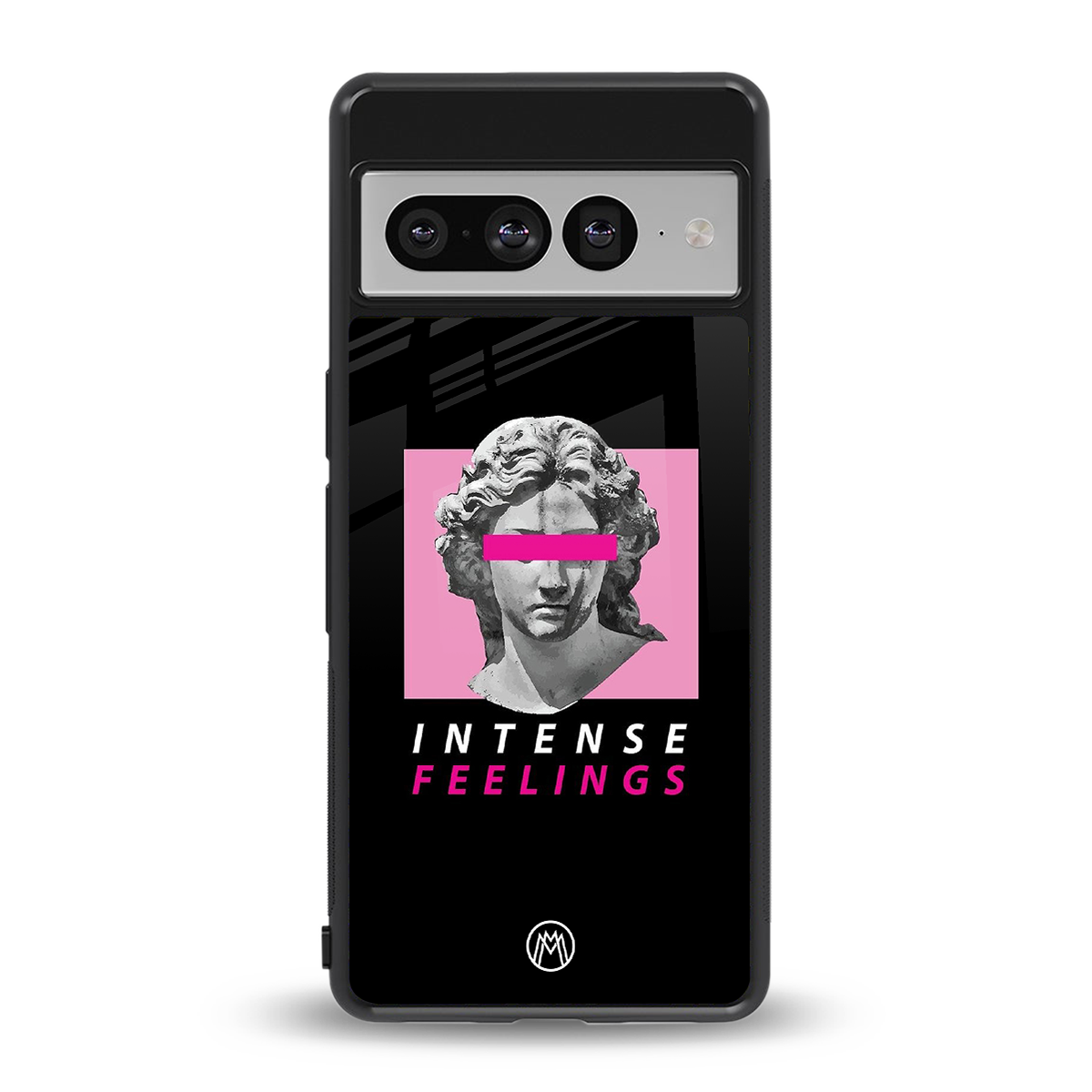 intense feelings back phone cover | glass case for google pixel 7 pro