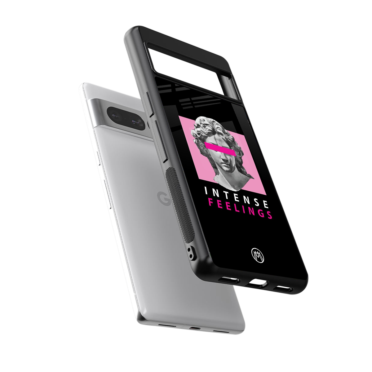 intense feelings back phone cover | glass case for google pixel 7 pro