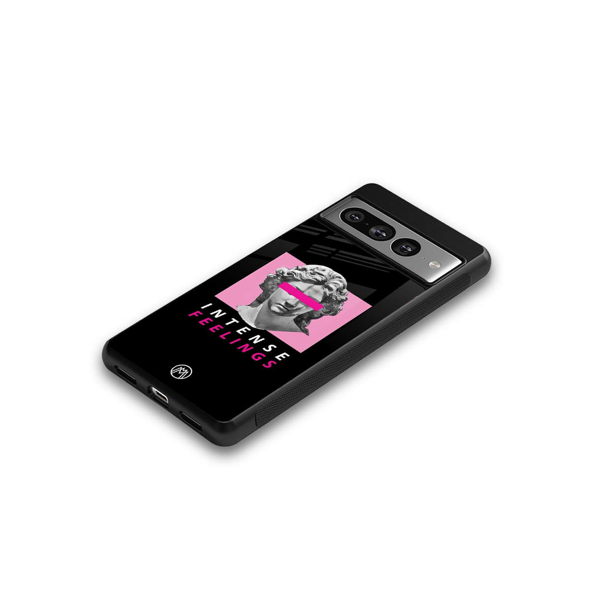 intense feelings back phone cover | glass case for google pixel 7 pro