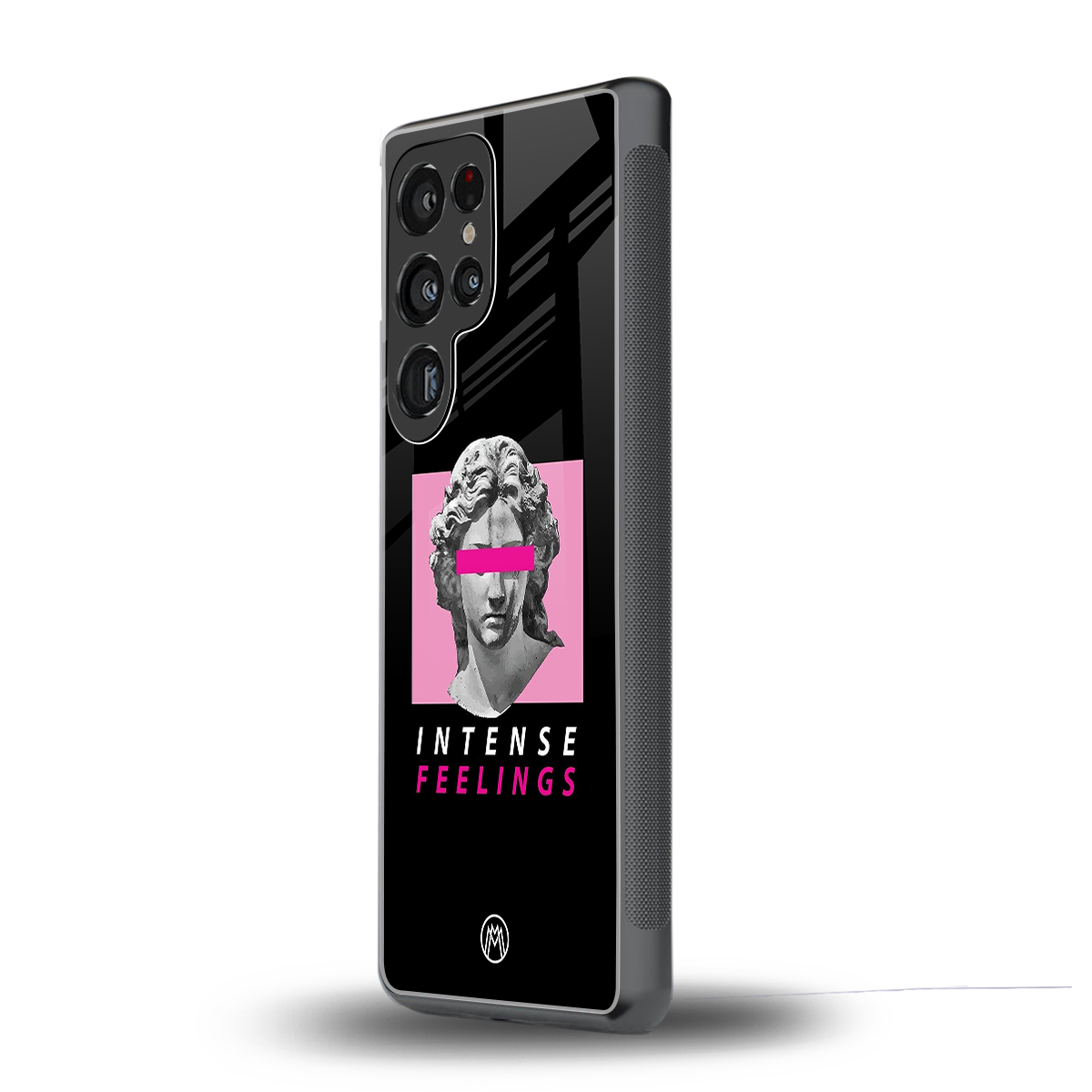 intense feelings back phone cover | glass case for samsung galaxy s25 ultra