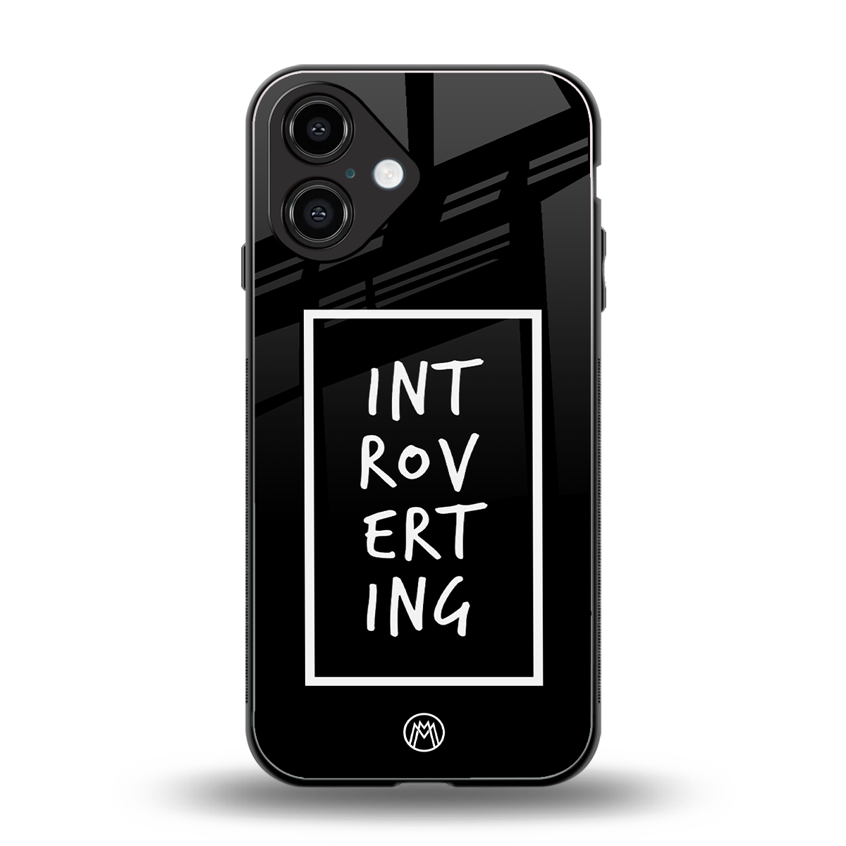 introverting back phone cover | glass case for iphone 16