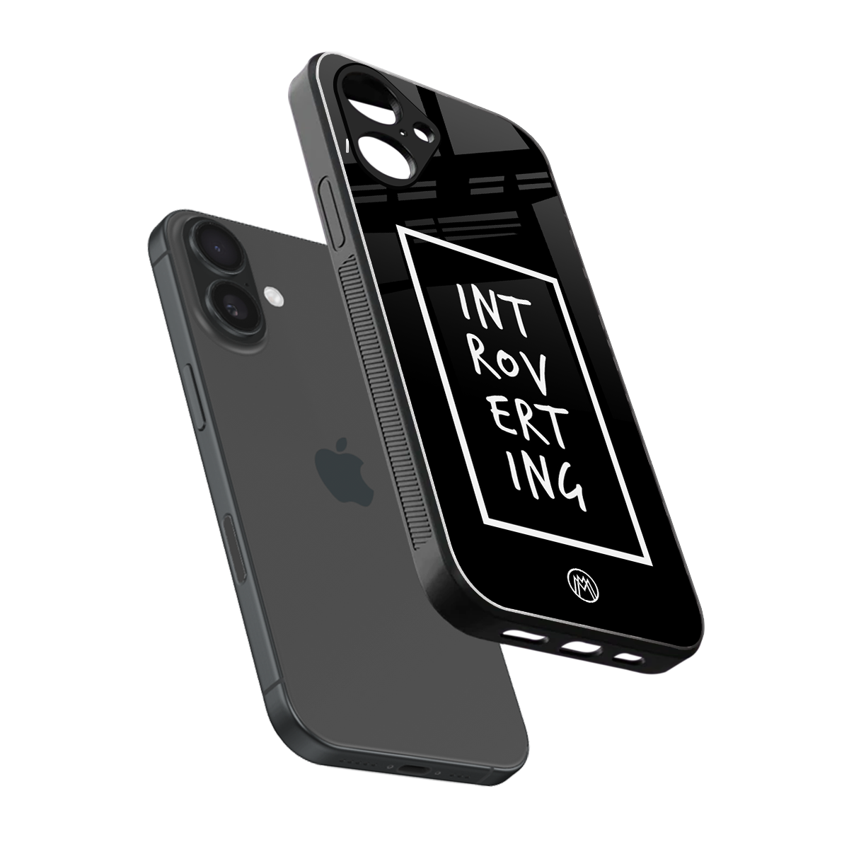 introverting back phone cover | glass case for iphone 16