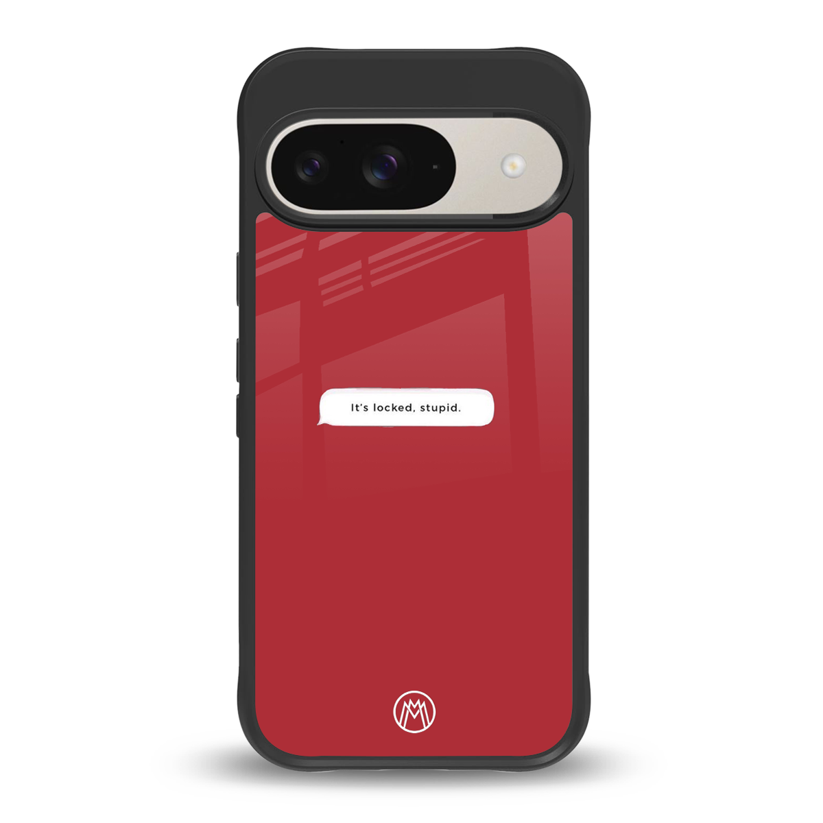 it's locked stupid back phone cover | glass case for google pixel 9