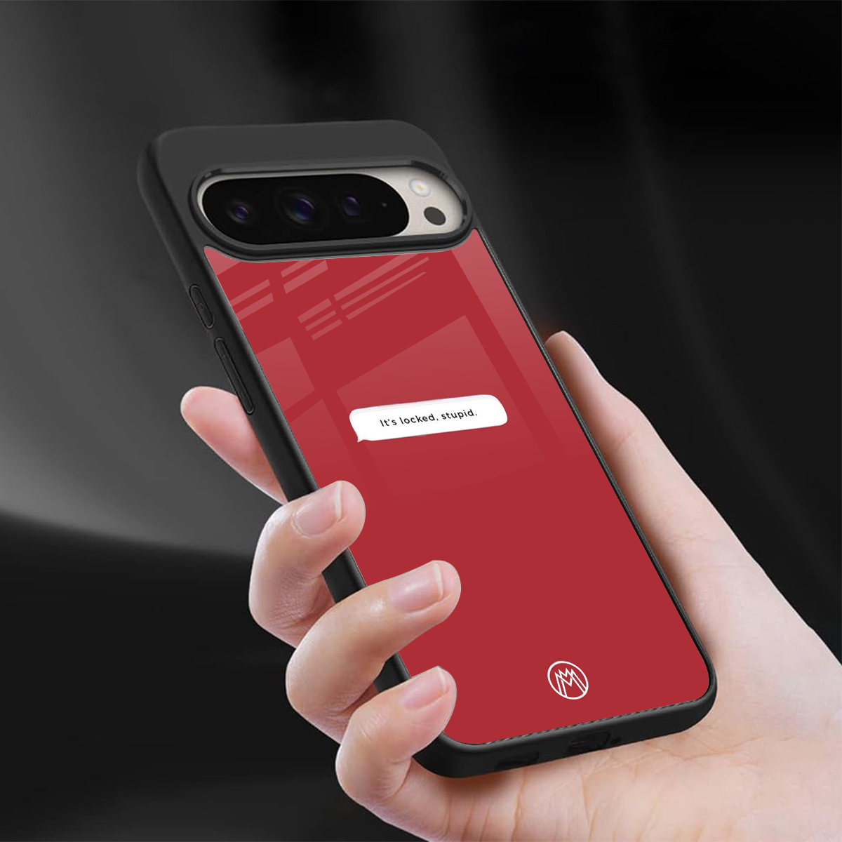 it's locked stupid back phone cover | glass case for google pixel 9 pro