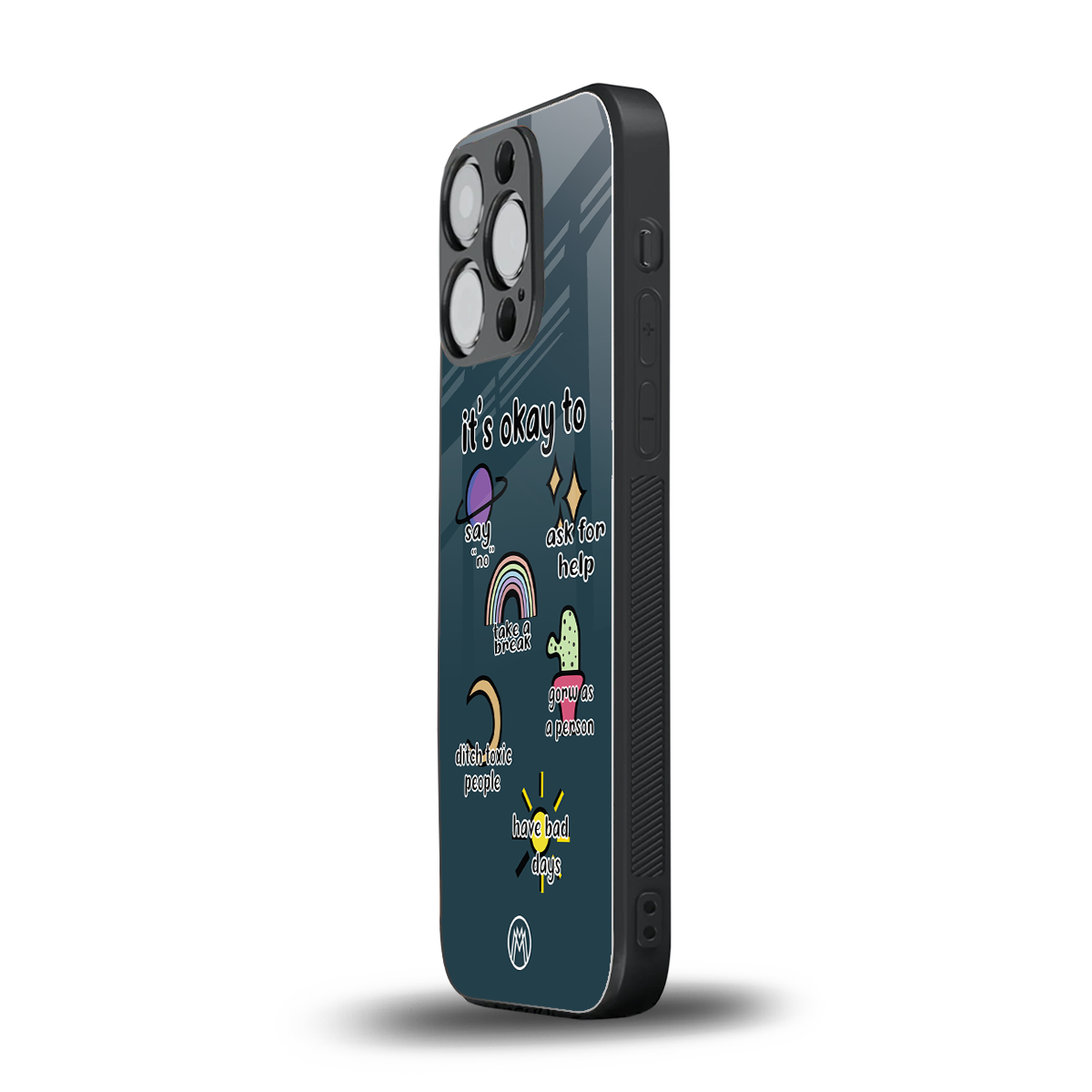 it's okay back phone cover | glass case for iphone 14 pro