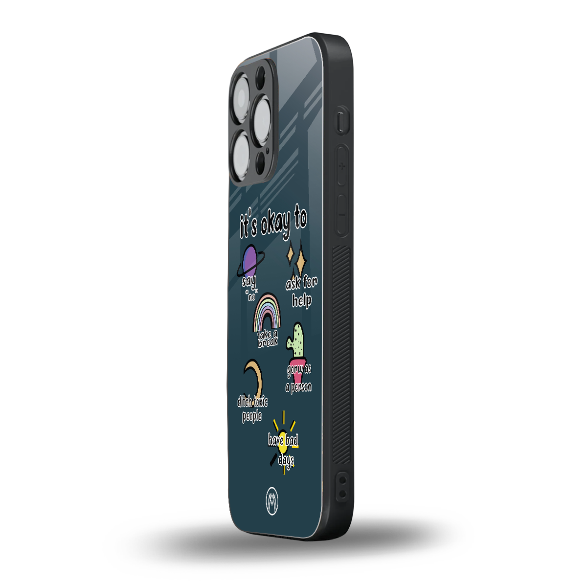 it's okay back phone cover | glass case for iphone 16 pro max