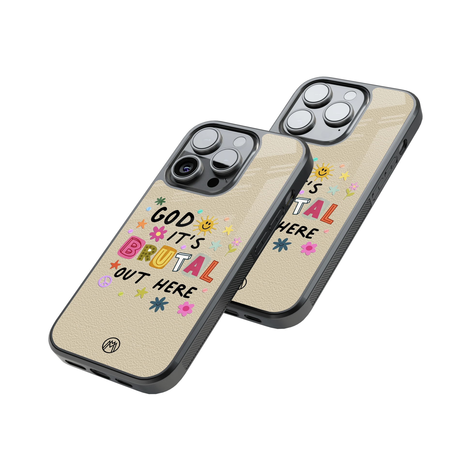 Protective Glass Back Phone Case Compatible with iPhone, Samsung, OnePlus, Pixel & More