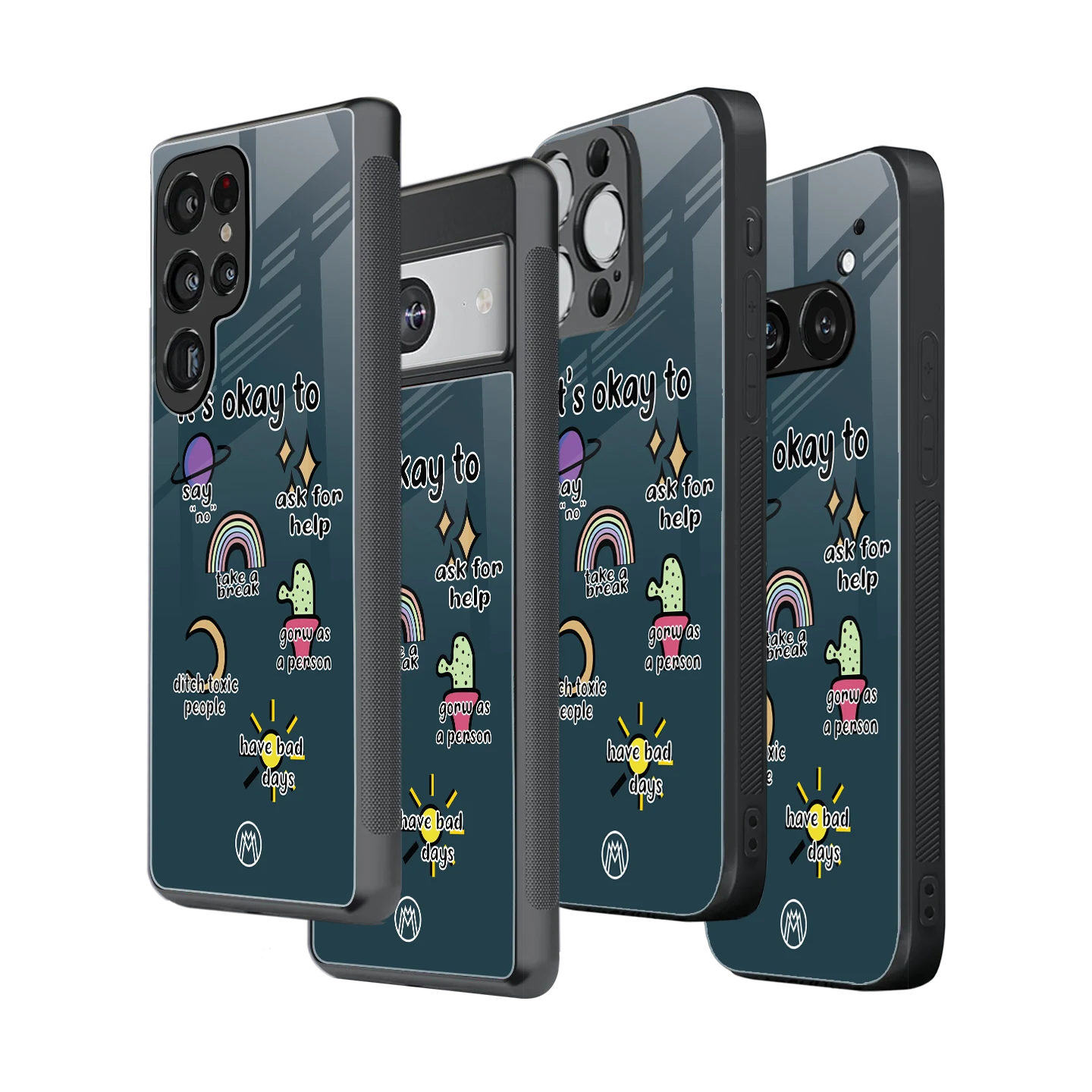 Stylish Glass Back Case for All Smartphones โ iPhone, Samsung, OnePlus, Pixel, Redmi, Oppo, Vivo, Motorola