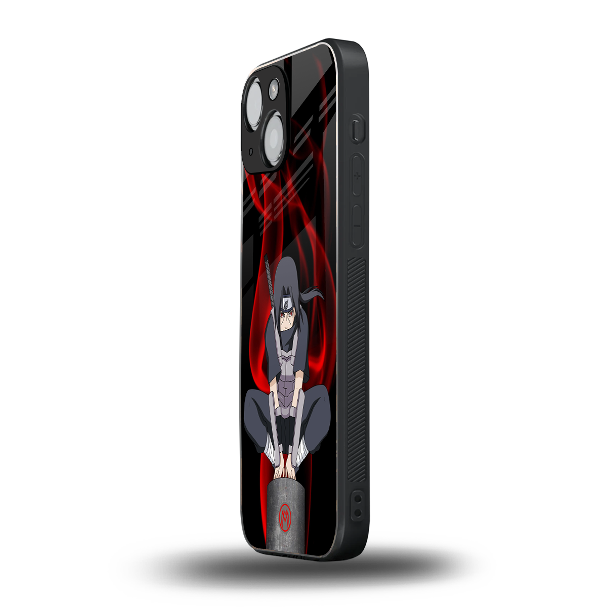 itachi uchiha back phone cover | glass case for iphone 13 mini