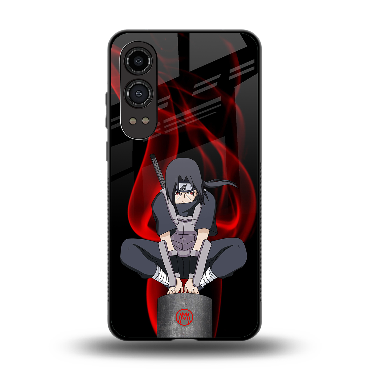 itachi uchiha back phone cover | glass case for oneplus nord ce 4 lite