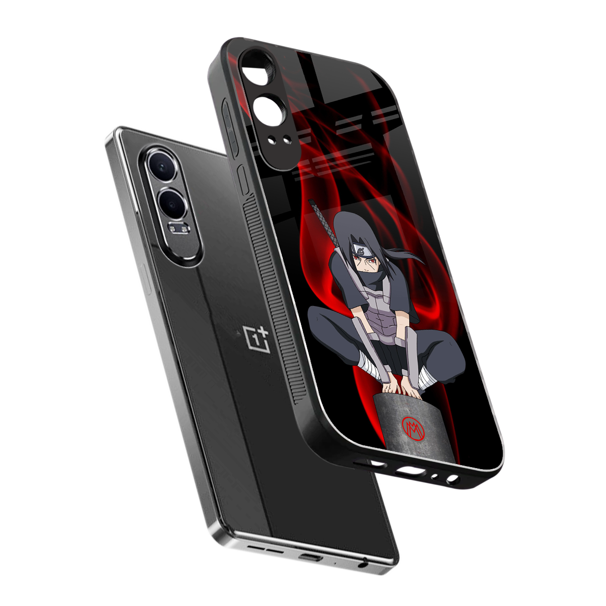 itachi uchiha back phone cover | glass case for oneplus nord ce 4 lite