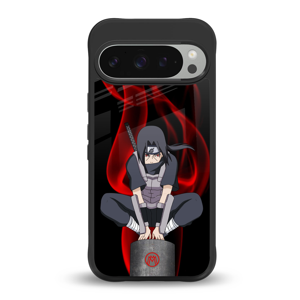 itachi uchiha back phone cover | glass case for google pixel 9 pro