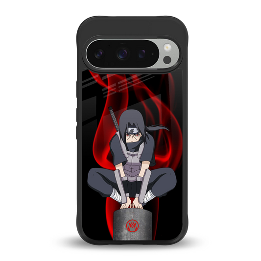 itachi uchiha back phone cover | glass case for google pixel 9 pro