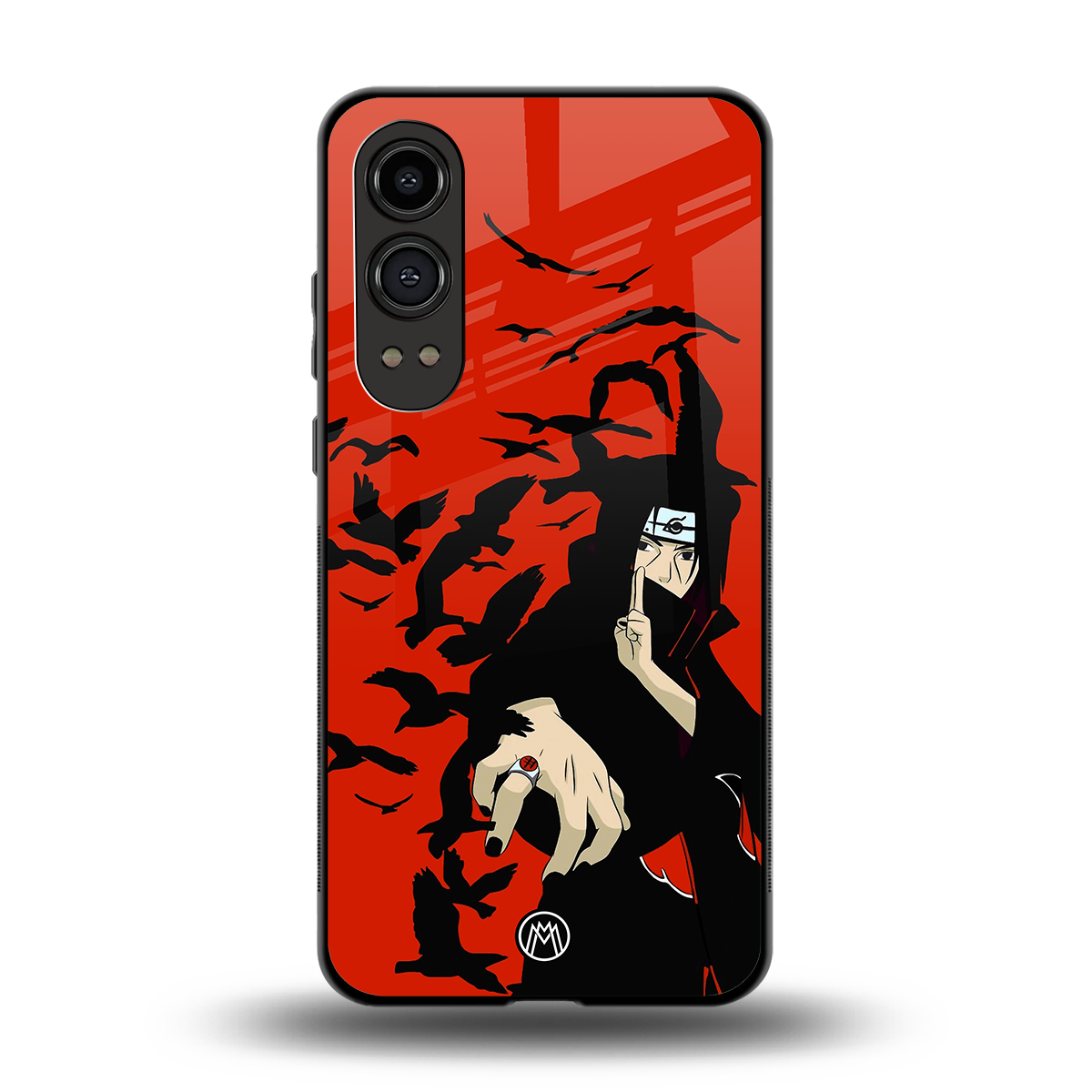 itachi uchiha red back phone cover | glass case for oneplus nord ce 4 lite