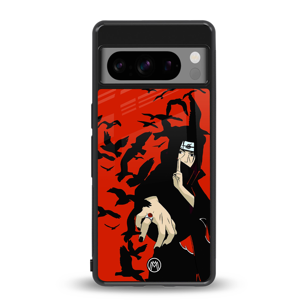 itachi uchiha red back phone cover | glass case for google pixel 8 pro