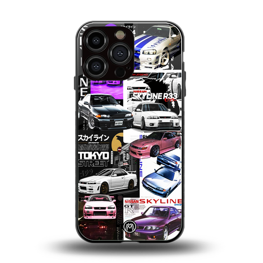 japan core back phone cover | glass case for iphone 14 pro max