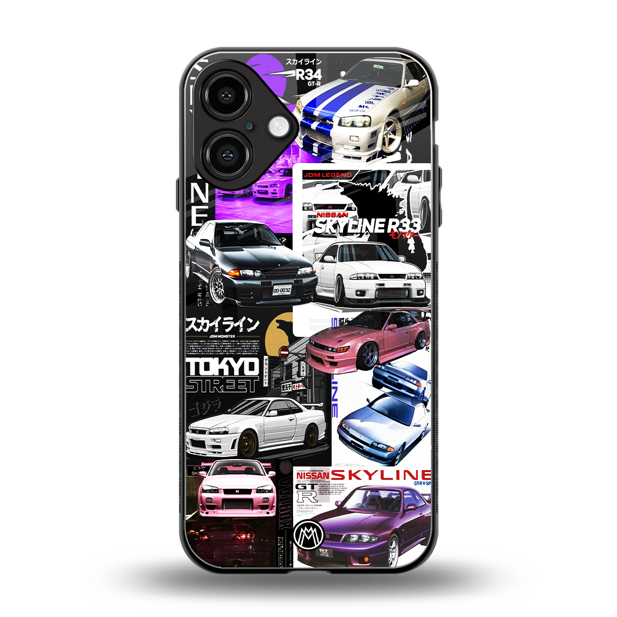 japan core back phone cover | glass case for iphone 16 plus
