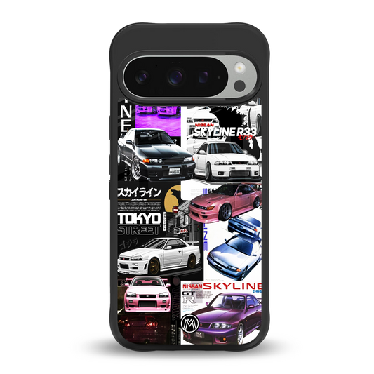 japan core back phone cover | glass case for google pixel 9 pro