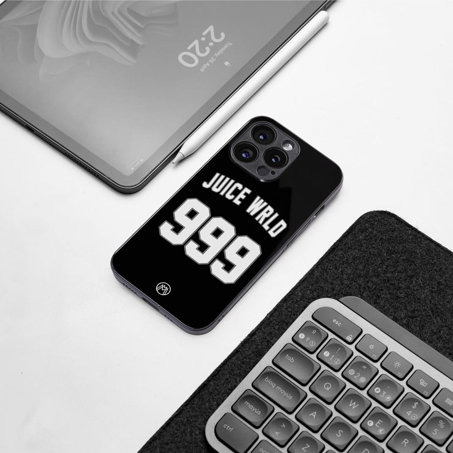 juice wrld 999 back phone cover | glass case for iphone 16 pro max