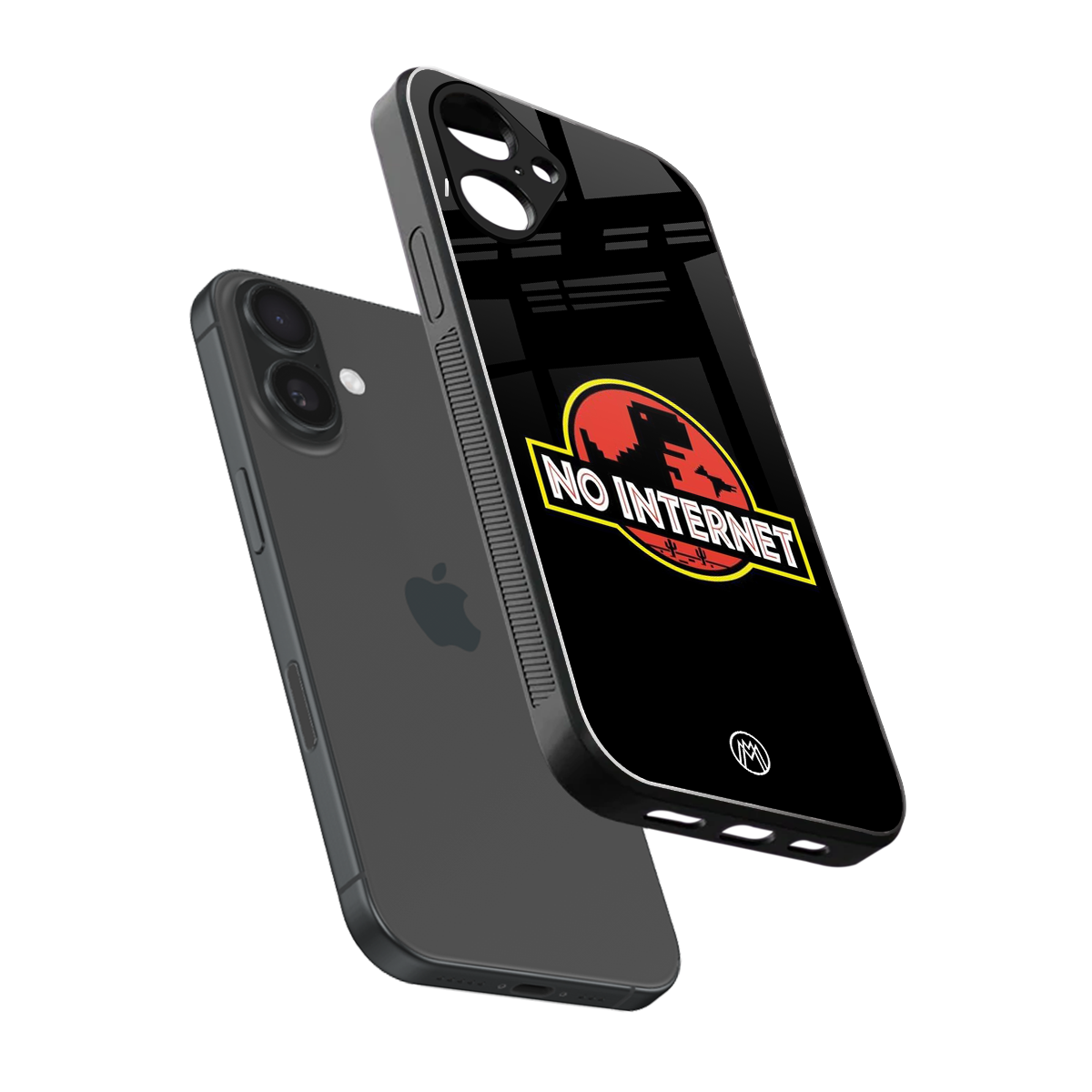 jurassic park no internet back phone cover | glass case for iphone 16