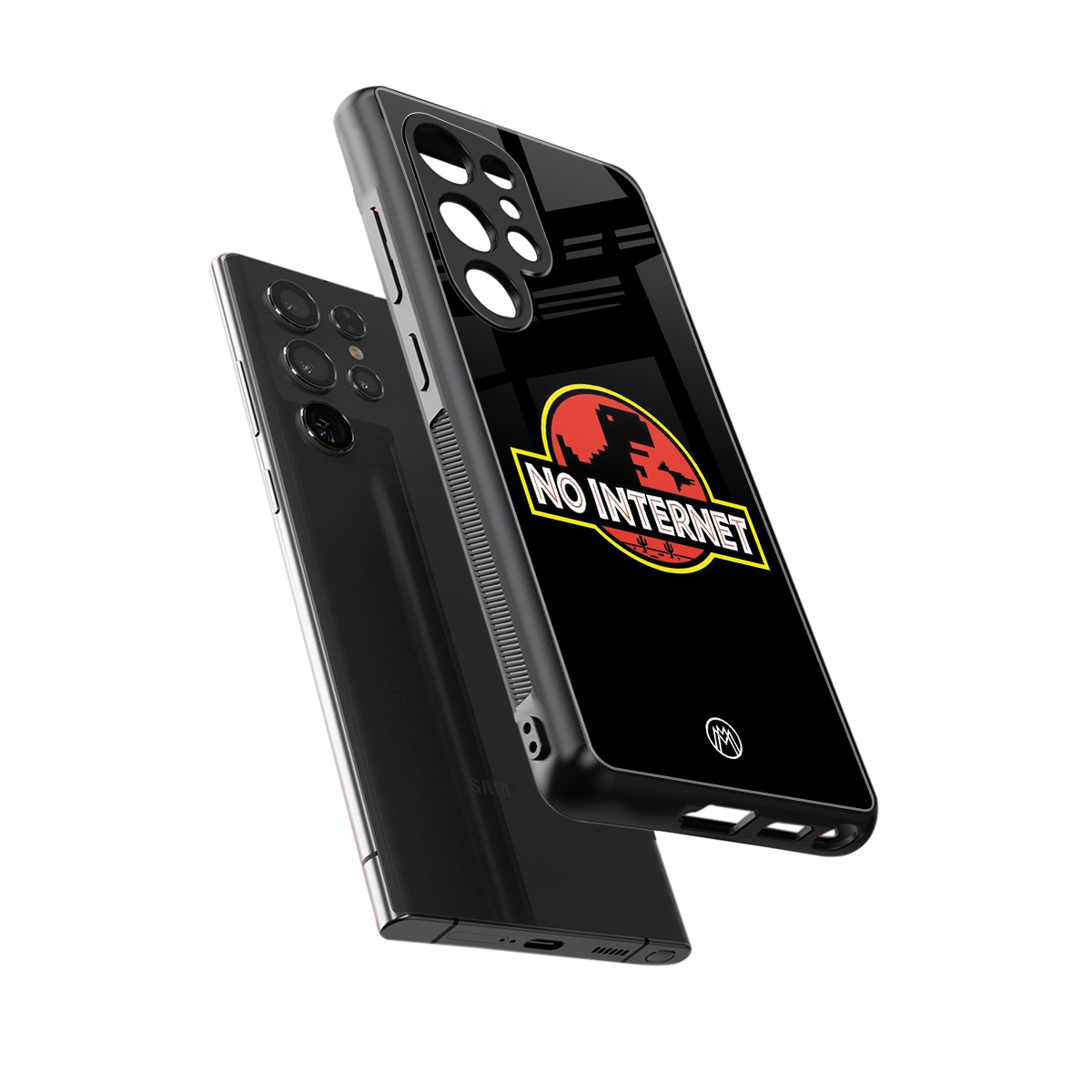 jurassic park no internet back phone cover | glass case for samsung galaxy s25 ultra