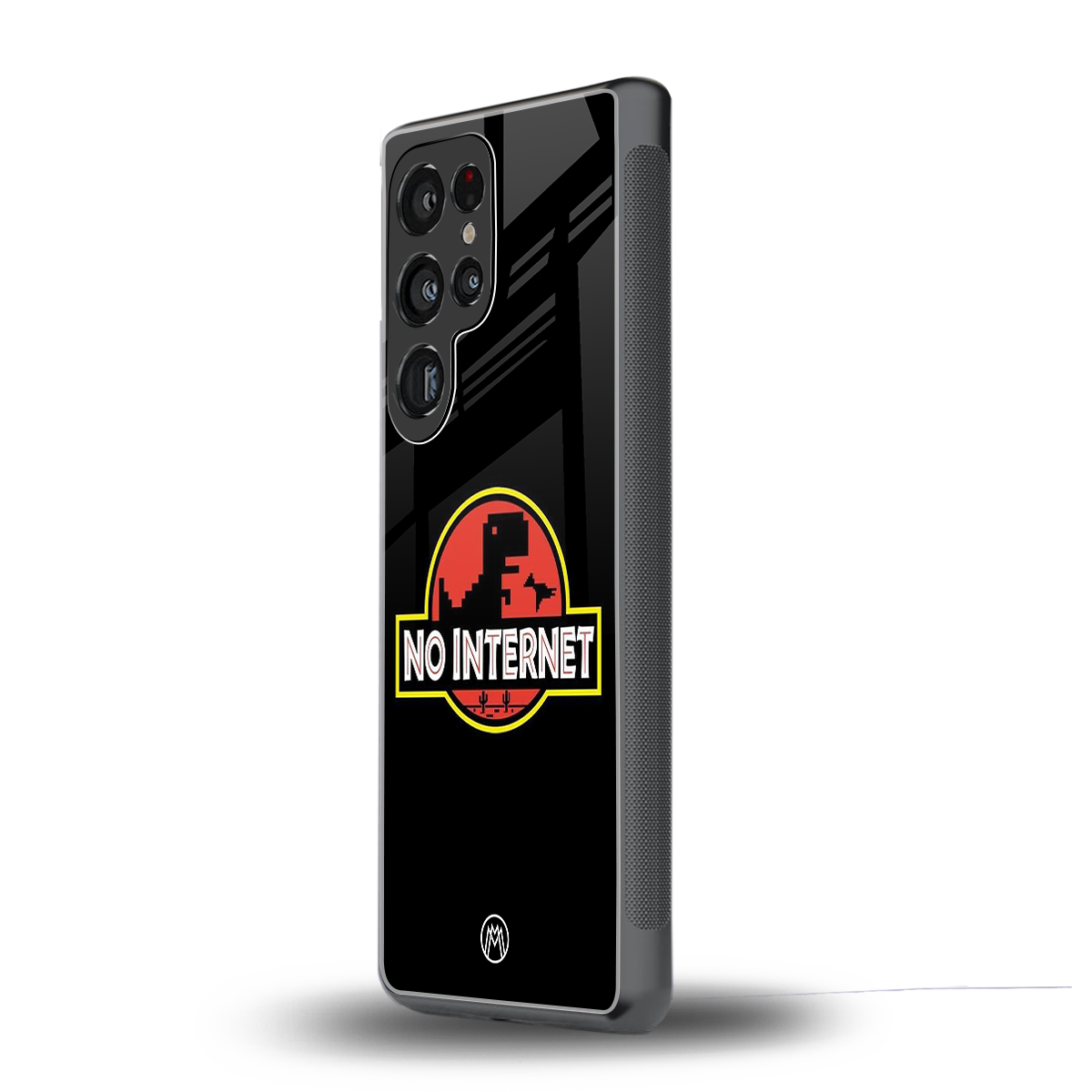 jurassic park no internet back phone cover | glass case for samsung galaxy s25 ultra