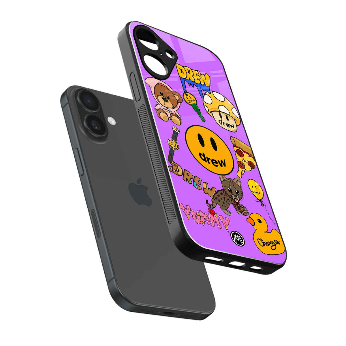 justin bieber back phone cover | glass case for iphone 16 plus