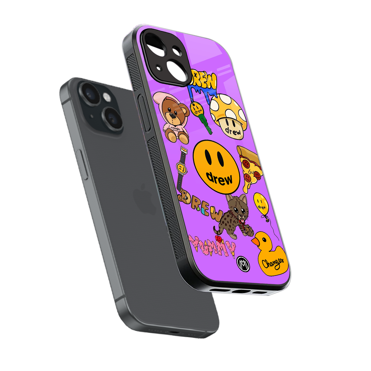 justin bieber back phone cover | glass case for iphone 15