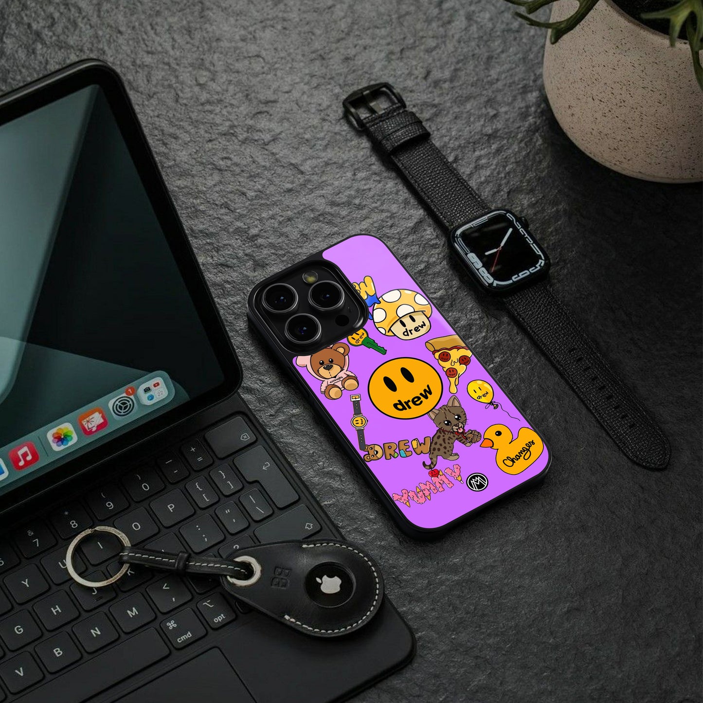 justin bieber back phone cover | glass case for iphone 16 pro max