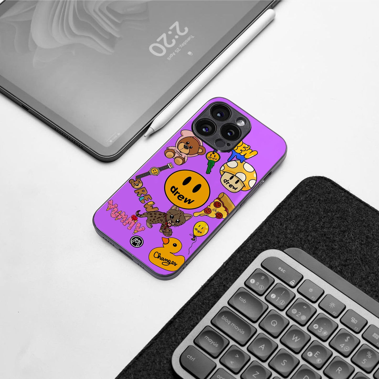 justin bieber back phone cover | glass case for iphone 16 pro max