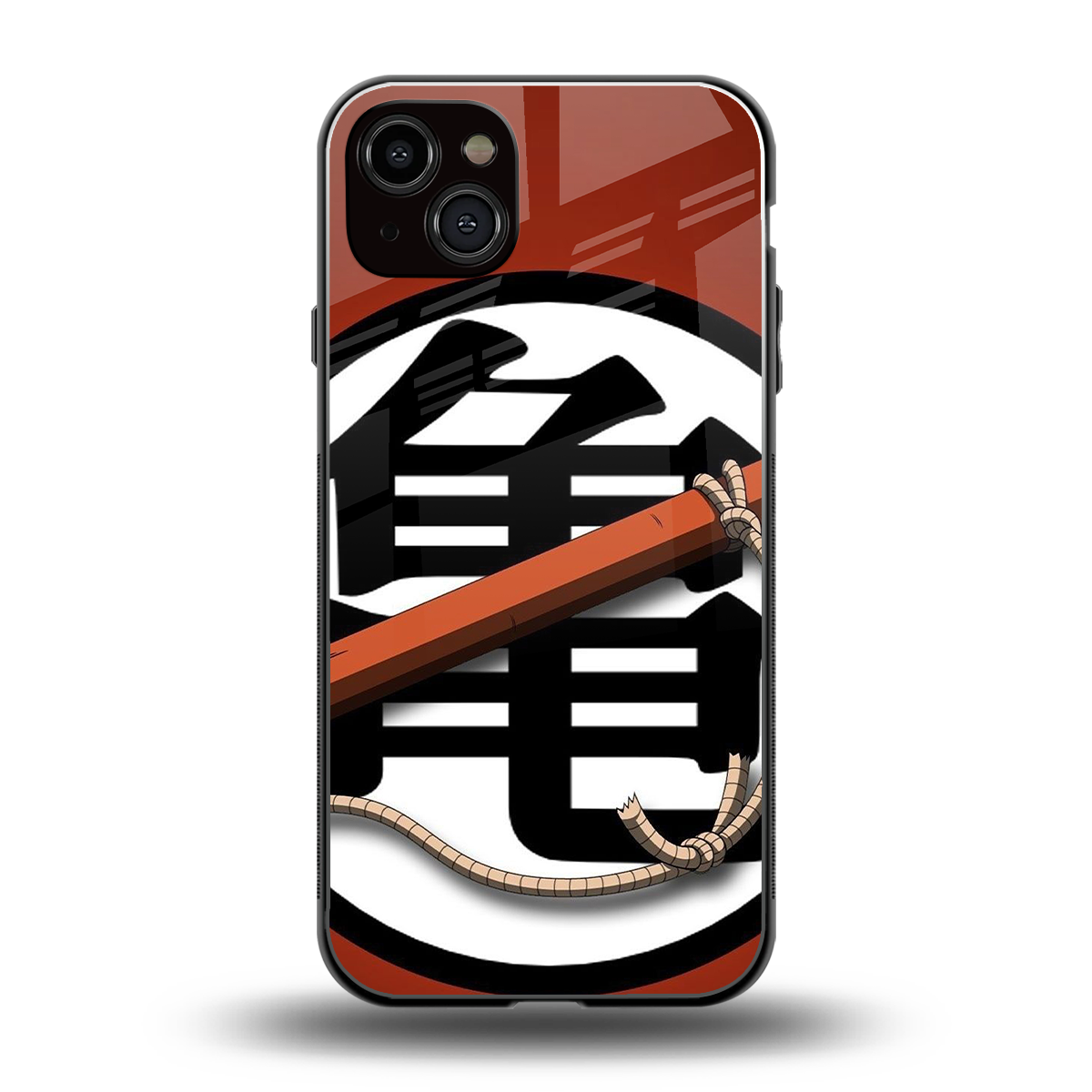 kakarot back phone cover | glass case for iphone 14 plus