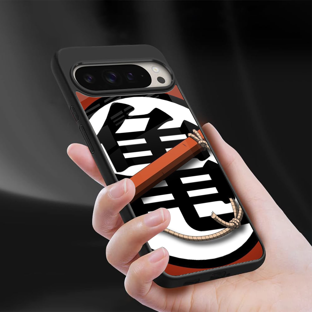 kakarot back phone cover | glass case for google pixel 9 pro