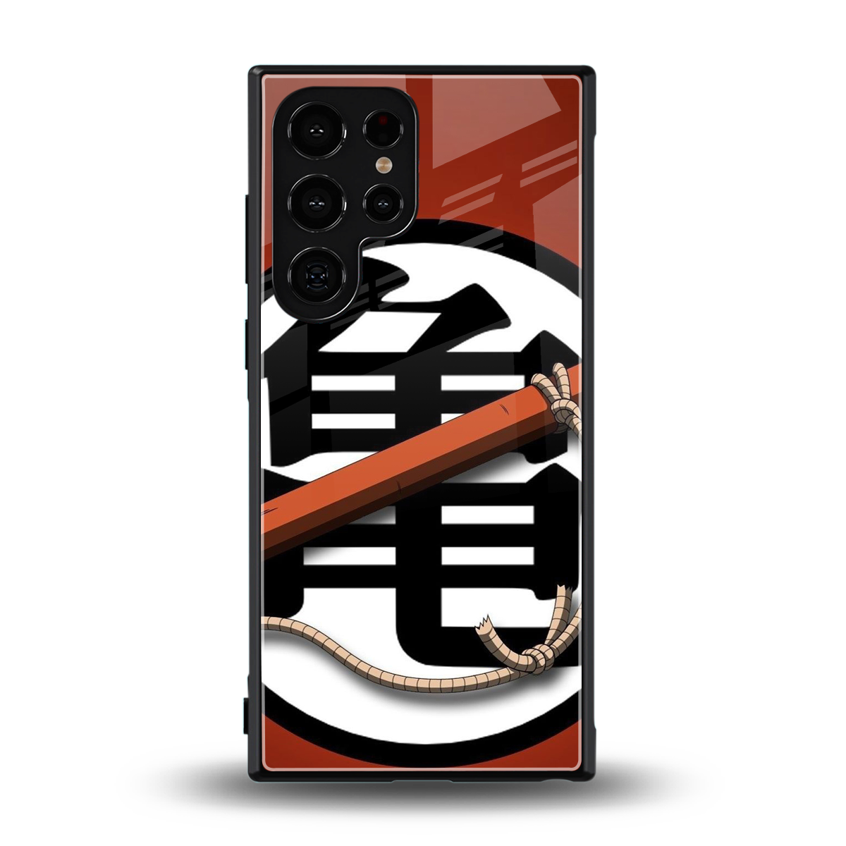 kakarot back phone cover | glass case for samsung galaxy s24 ultra