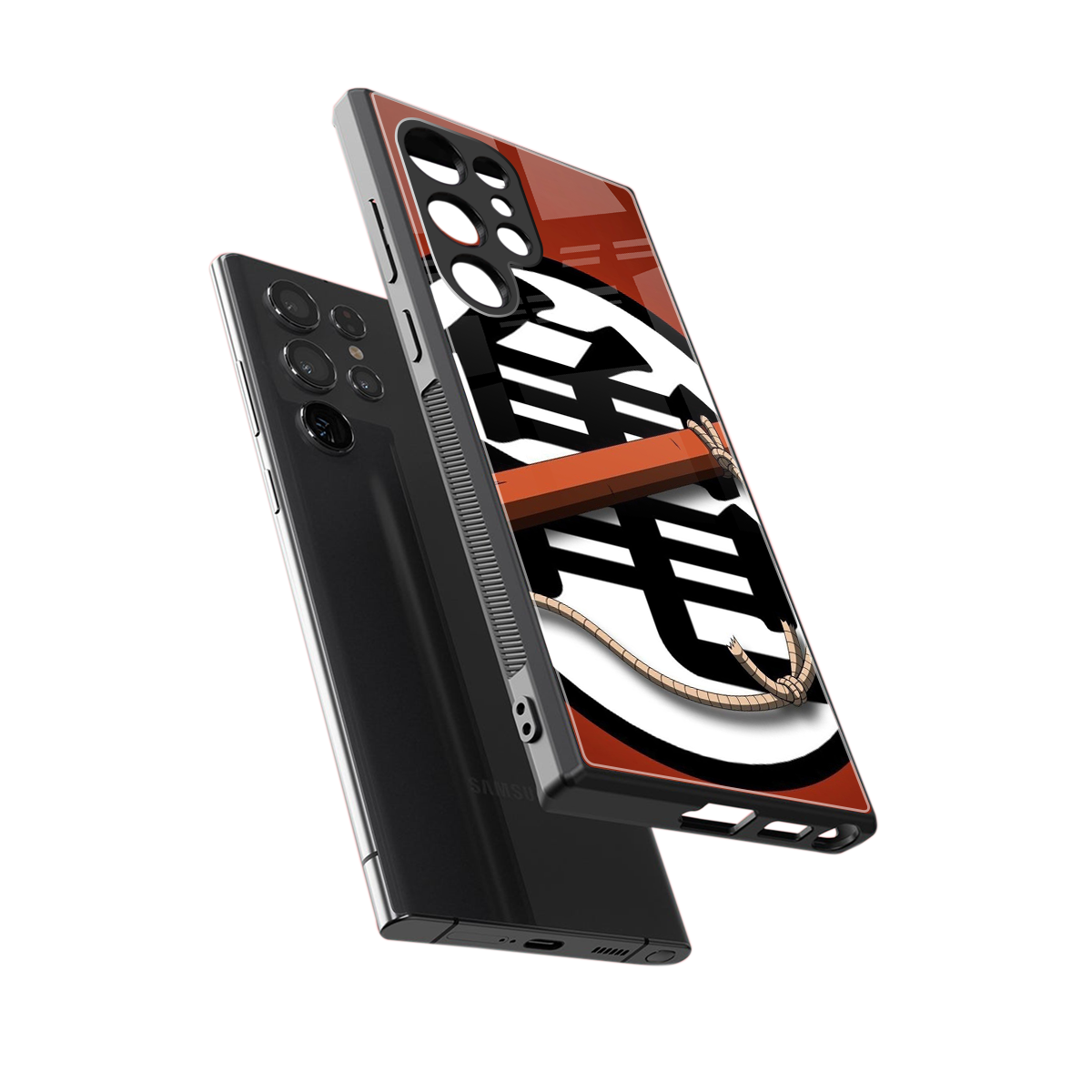 kakarot back phone cover | glass case for samsung galaxy s24 ultra