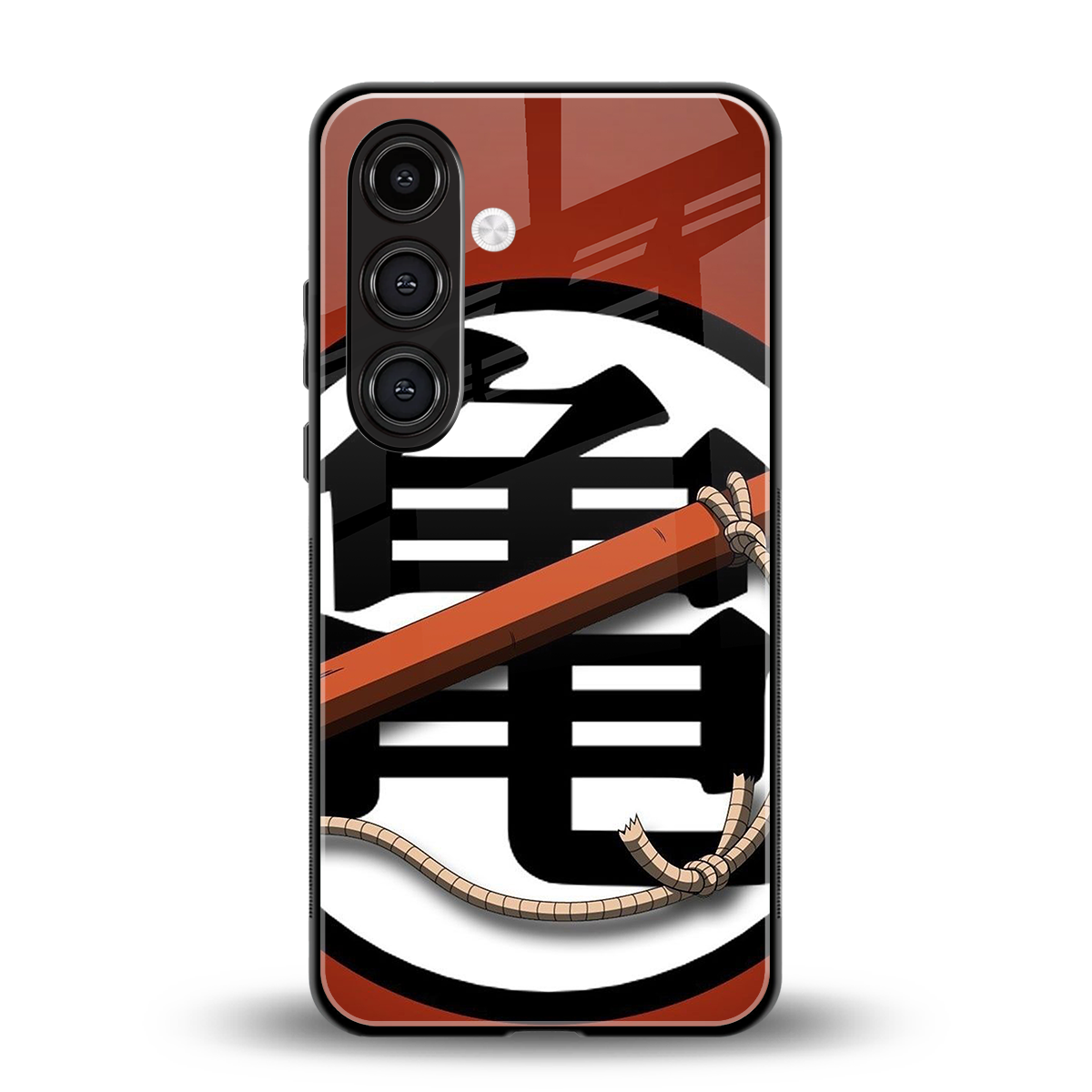 kakarot back phone cover | glass case for samsung galaxy s24 fe