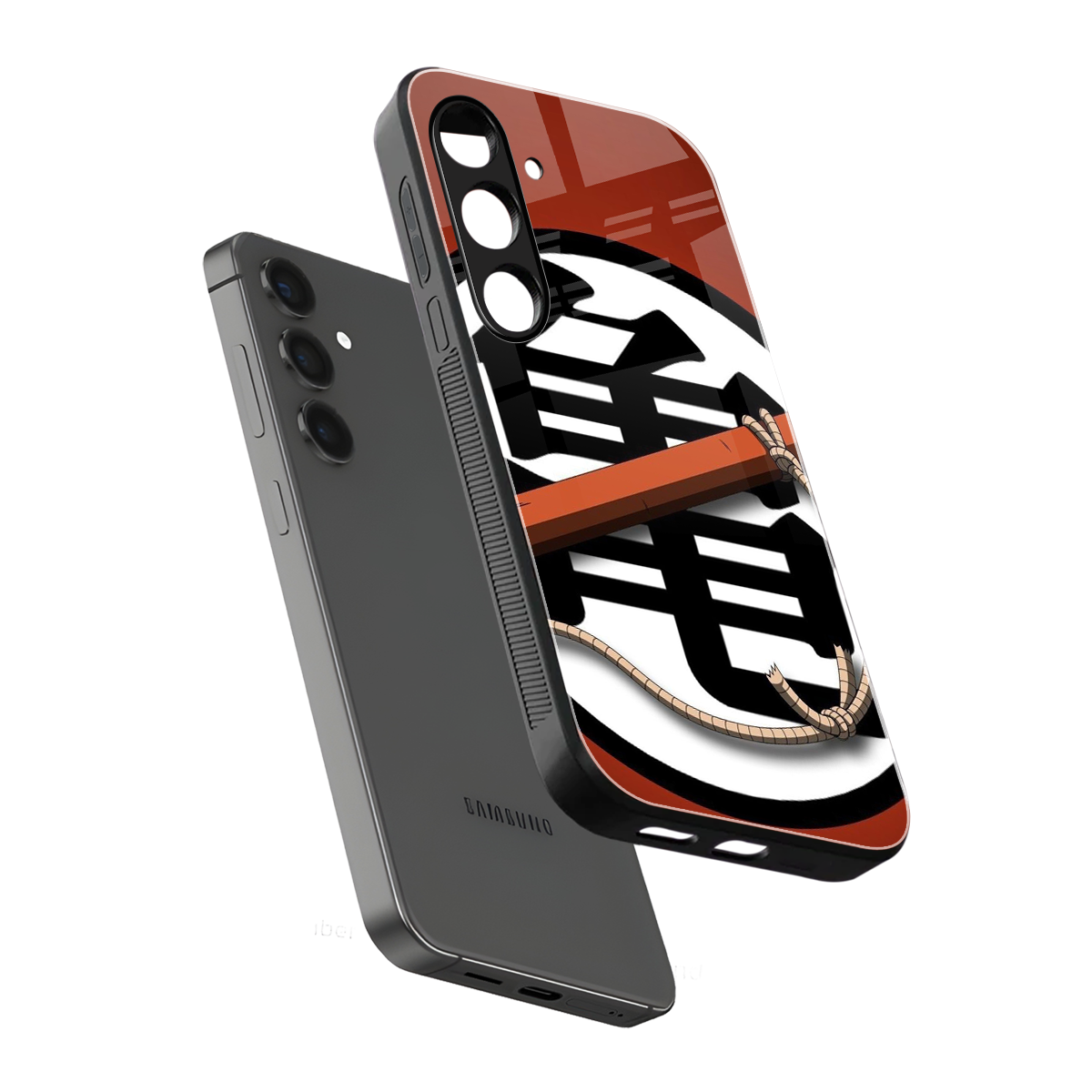 kakarot back phone cover | glass case for samsung galaxy s24 fe