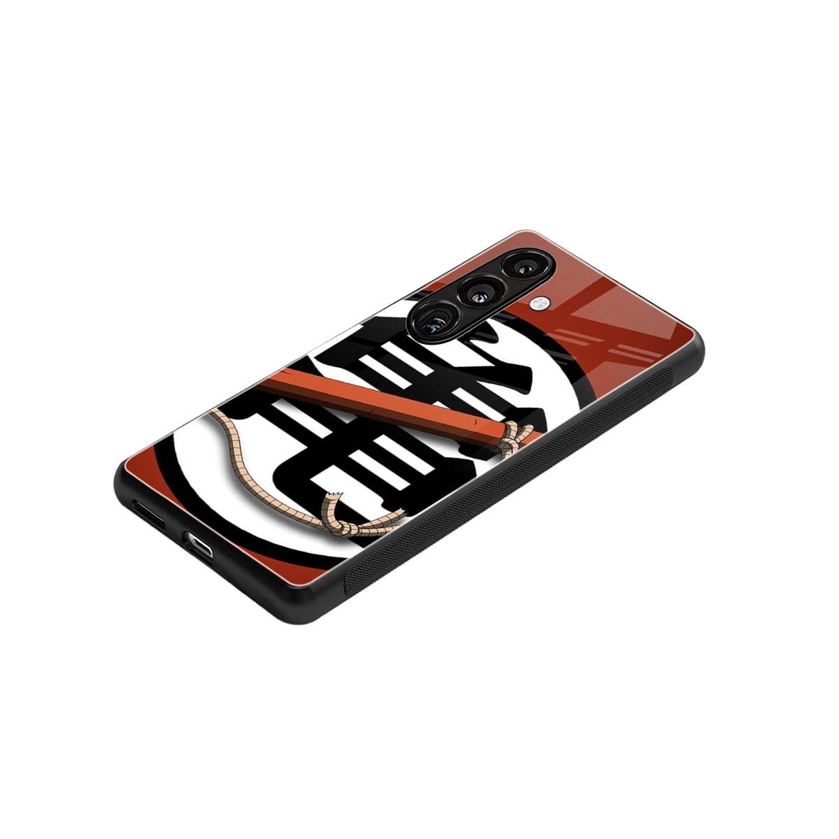 kakarot back phone cover | glass case for samsung galaxy s24 fe