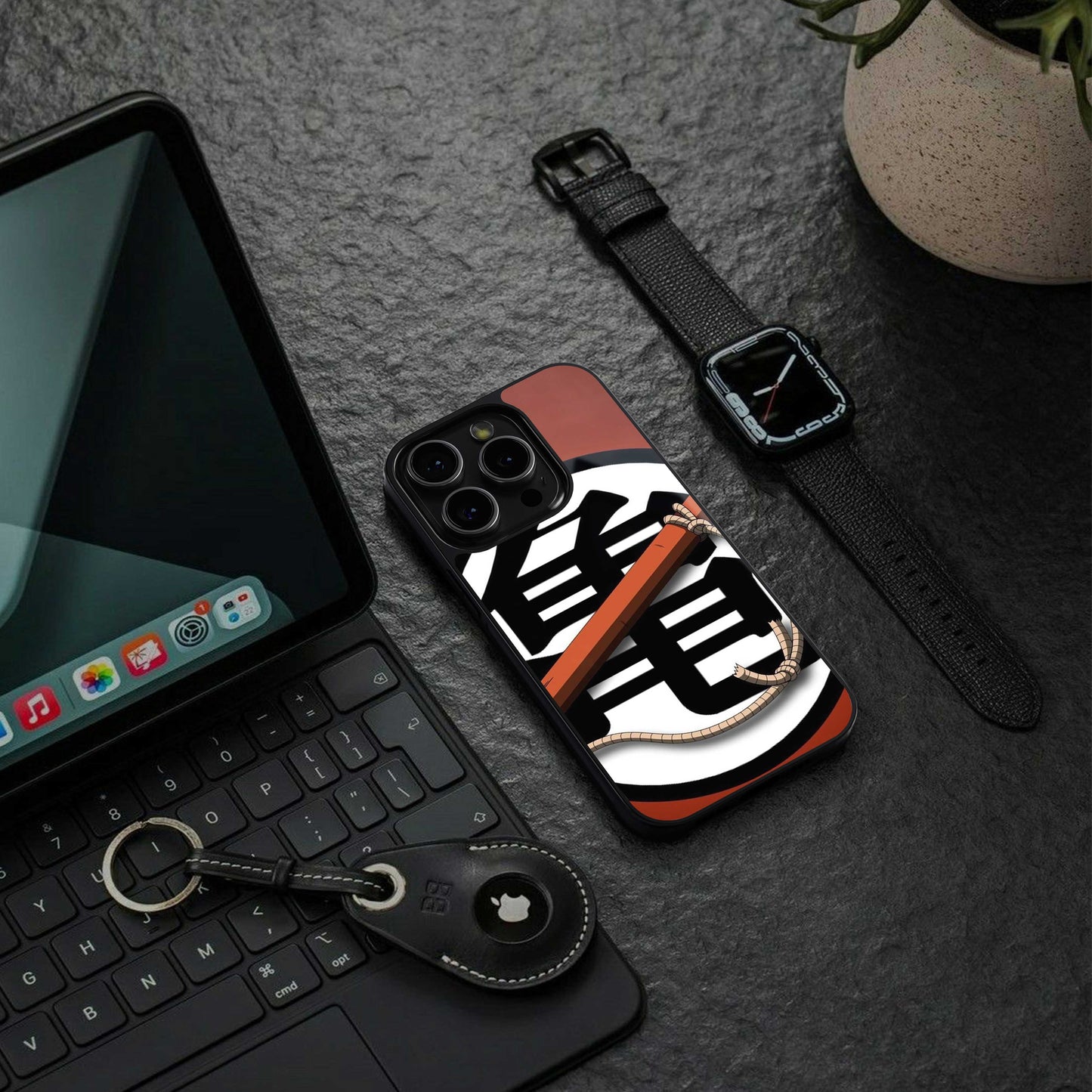 kakarot back phone cover | glass case for iphone 13 pro max