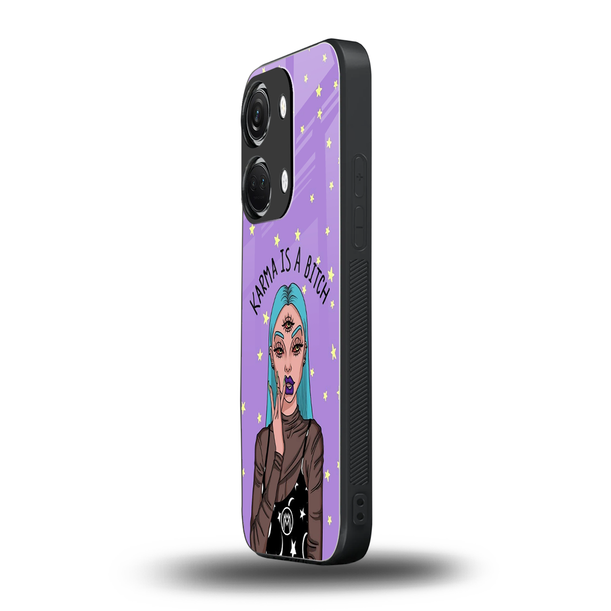 karma is a bitch back phone cover | glass case for oneplus nord 3