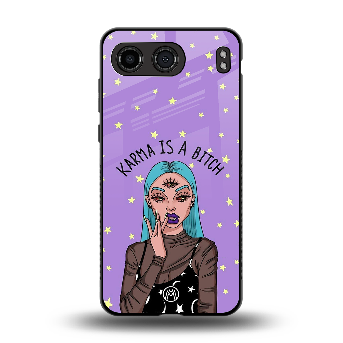 karma is a bitch back phone cover | glass case for oneplus nord 4