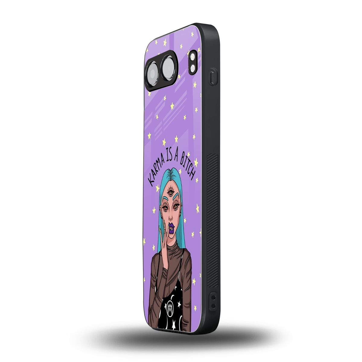 karma is a bitch back phone cover | glass case for oneplus nord 4