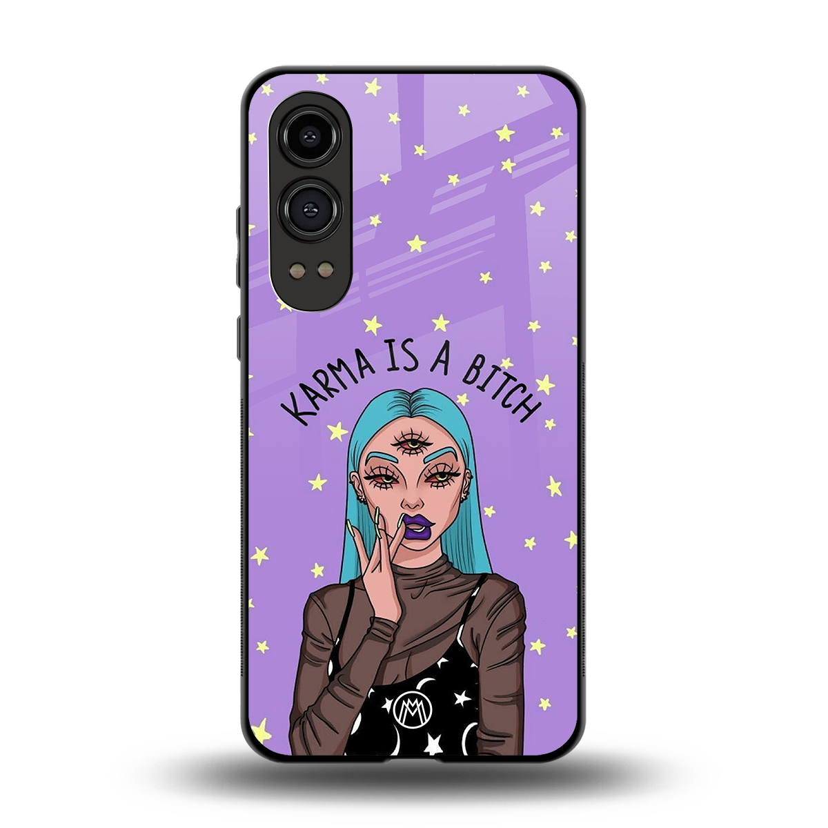 karma is a bitch back phone cover | glass case for oneplus nord ce 4 lite