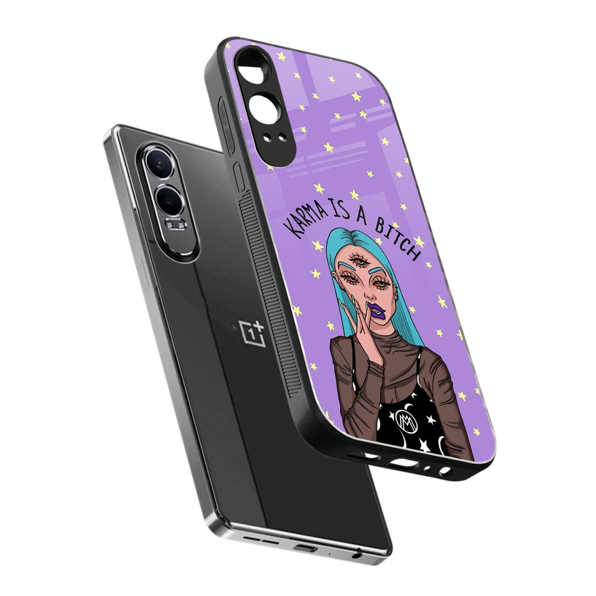 karma is a bitch back phone cover | glass case for oneplus nord ce 4 lite