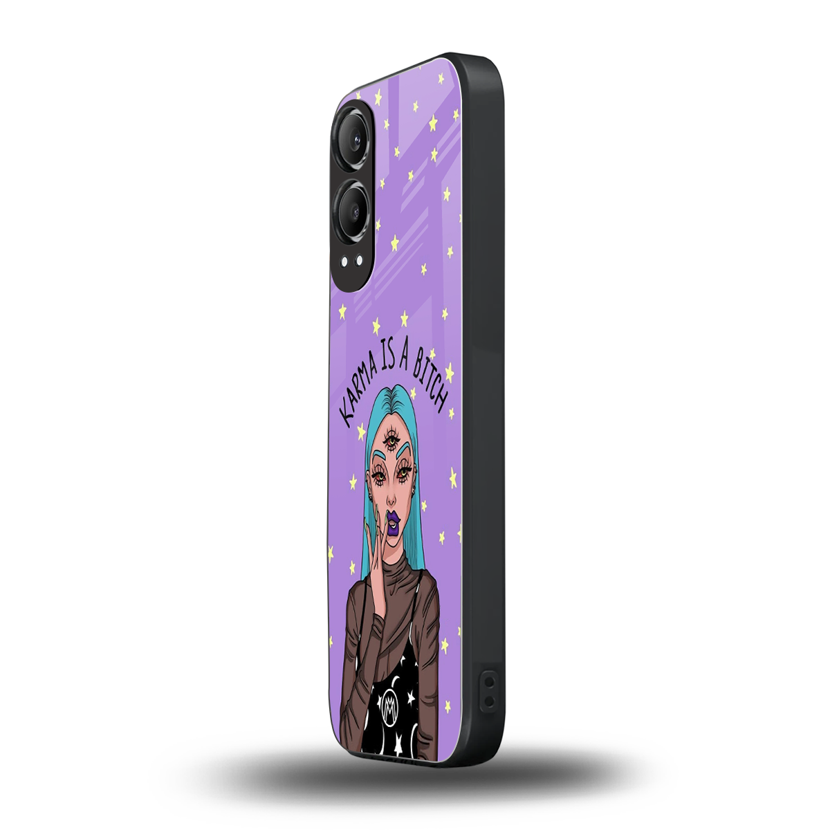 karma is a bitch back phone cover | glass case for oneplus nord ce 4 lite