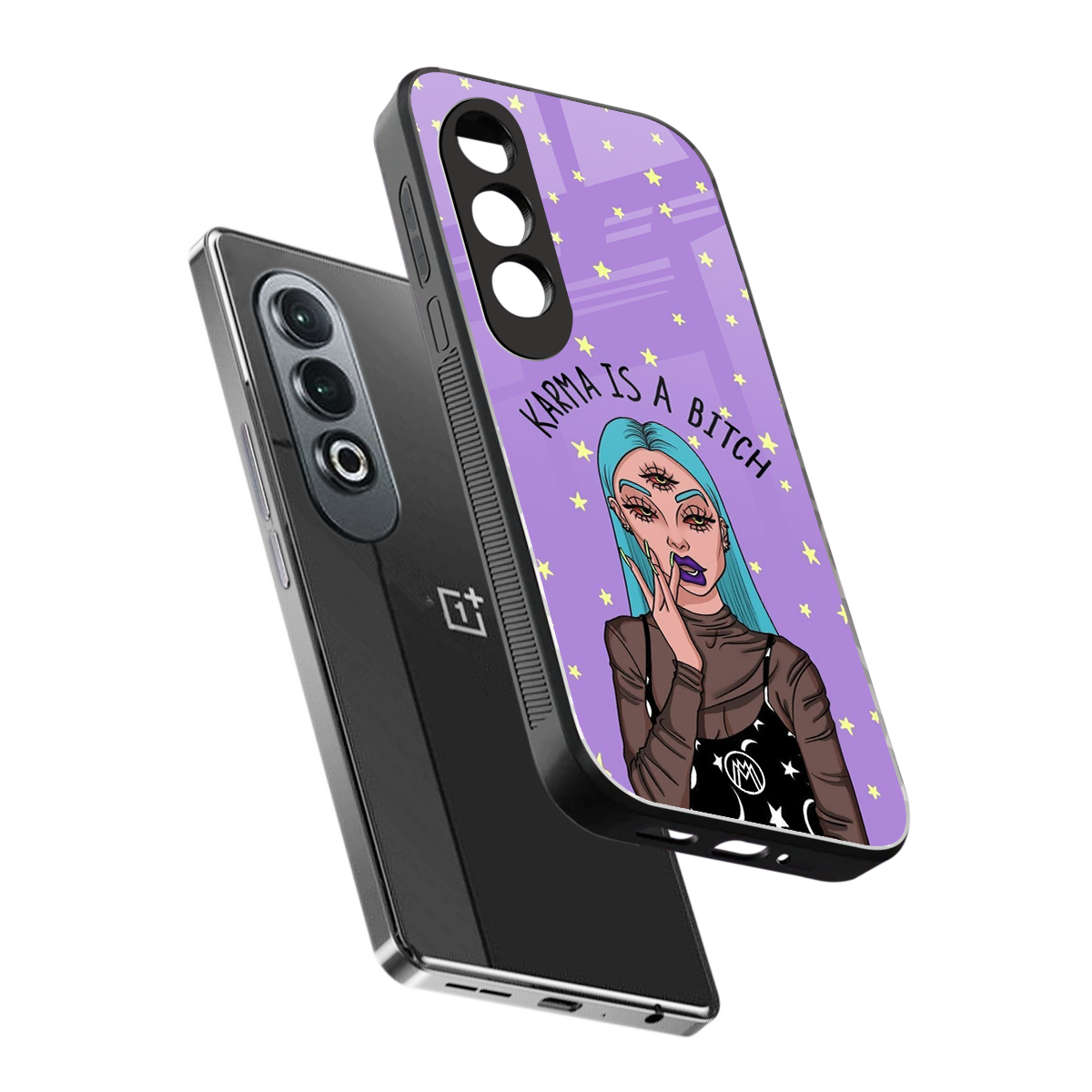 karma is a bitch back phone cover | glass case for oneplus nord ce 4