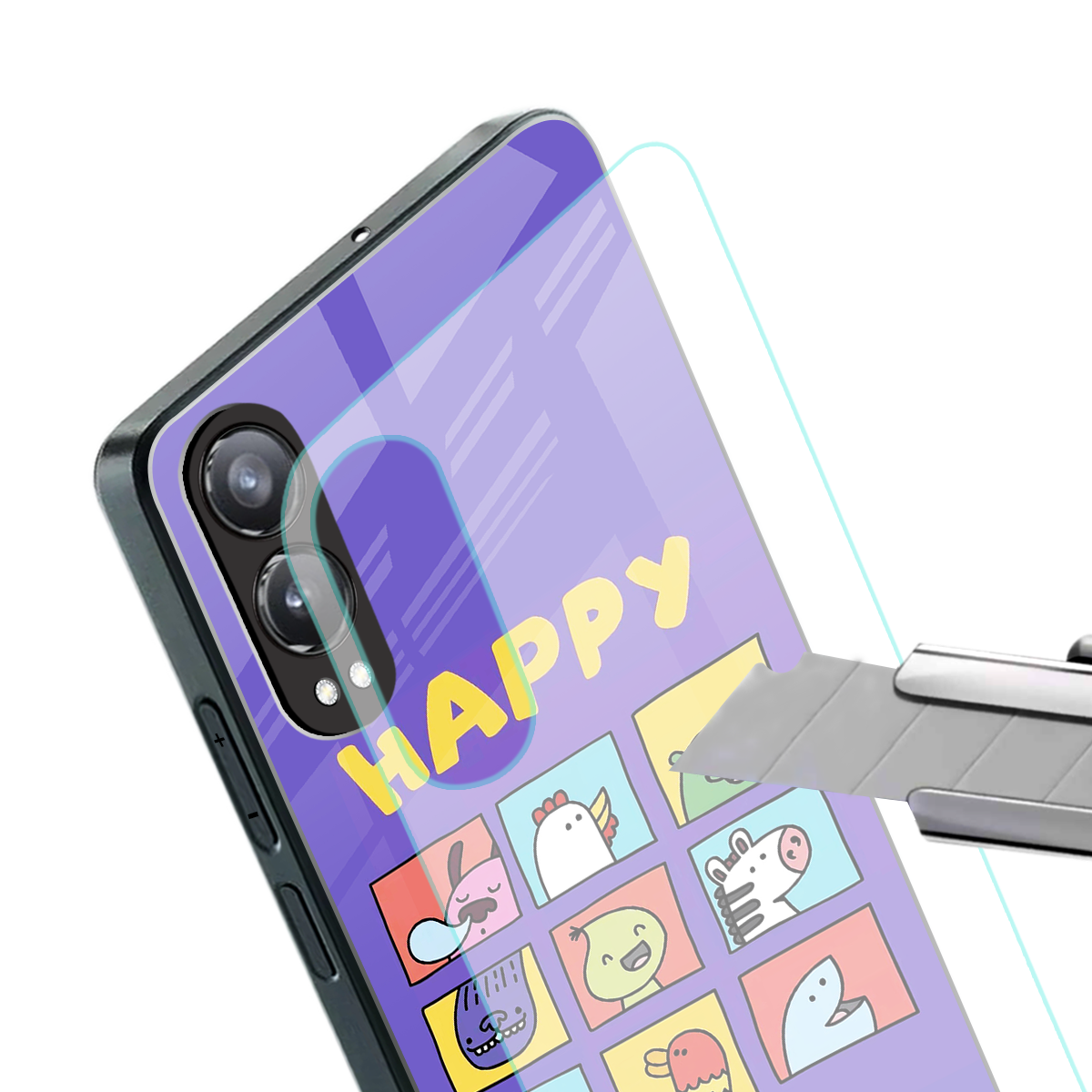 kawaii edition back phone cover | glass case for oneplus nord ce 4 lite