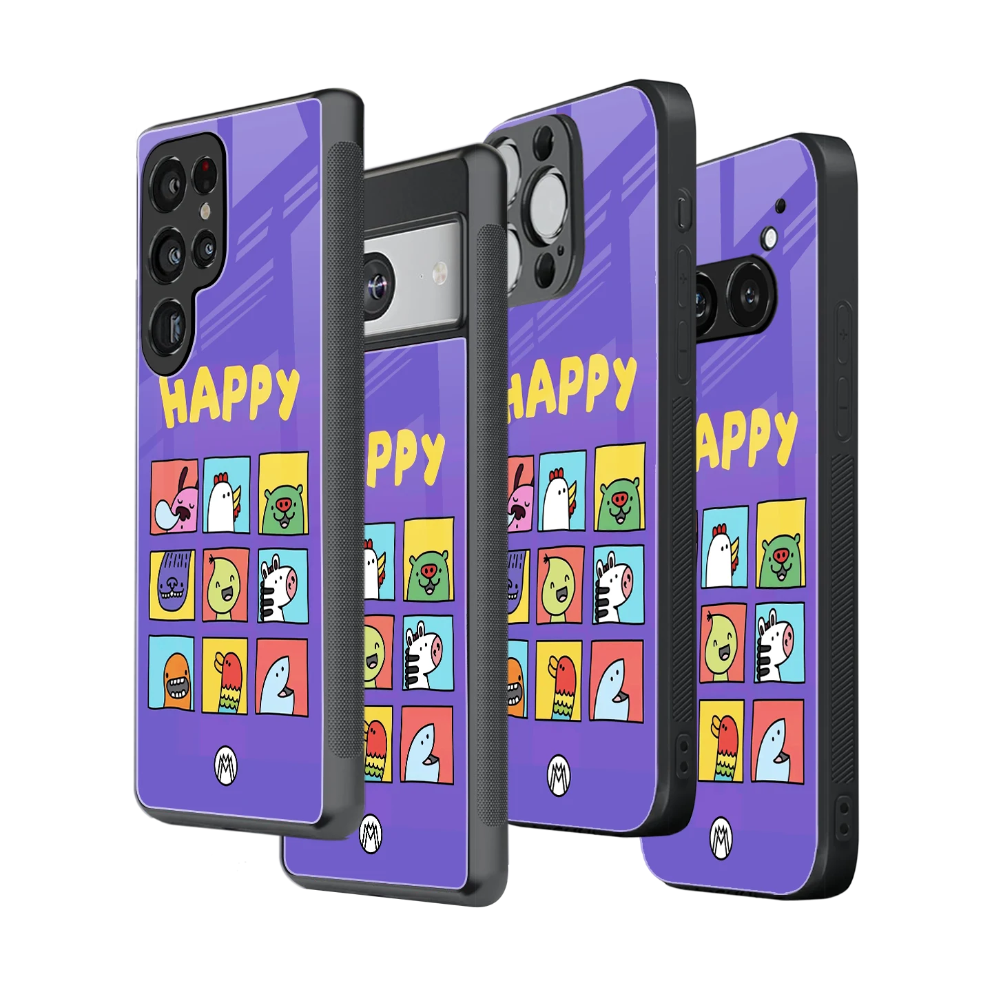 Stylish Glass Back Case for All Smartphones โ iPhone, Samsung, OnePlus, Pixel, Redmi, Oppo, Vivo, Motorola