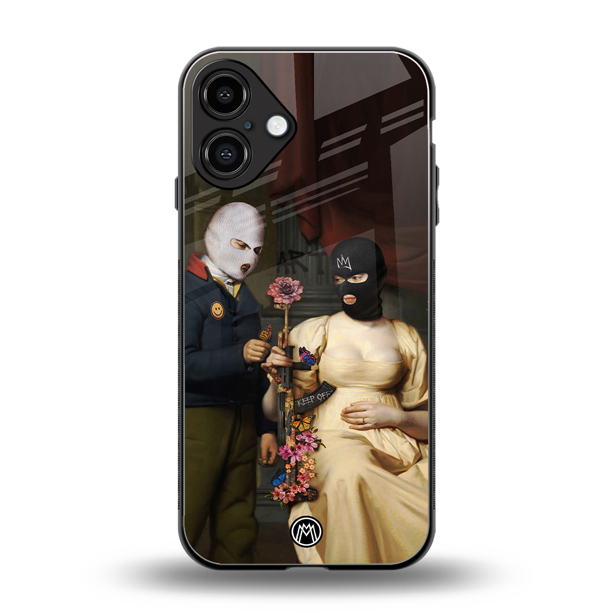 keep off back phone cover | glass case for iphone 16 plus